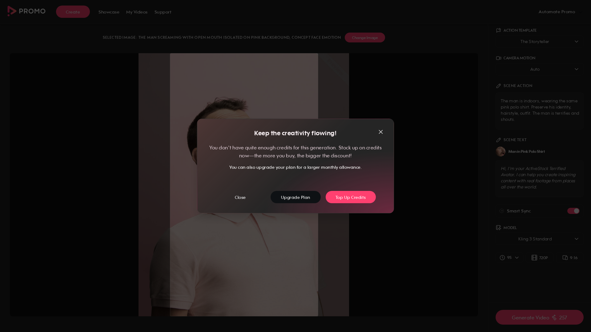 Test failure screenshot